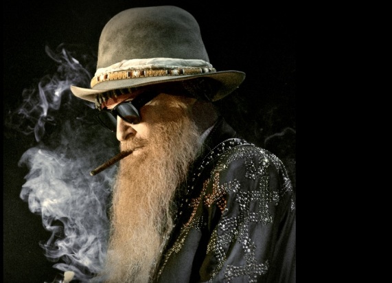Billy F Gibbons, guitarist of ZZT op